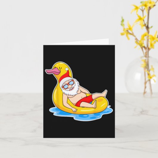 Zomerkerst in juli Tropical Santa Pool op Su Kaart (Gele Bloem)