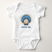 Zomerkind – Baby Bodysuit met Seashell Design (Voorkant)