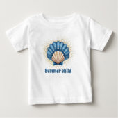 Zomerkind – Kinderen T-shirt met Seashell Design (Voorkant)