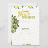 Zomerklaar | Bruidsbruiloft met een leuke citroens Kaart (Achterkant)