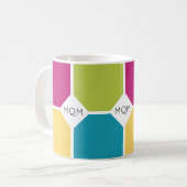 ZOMERKLEUREN Drievoudig MONOGRAM Koffiemok (Voorkant links)