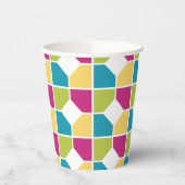 ZOMERKLEUREN | Geometrisch Papieren Bekers (Links)