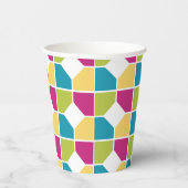 ZOMERKLEUREN | Geometrisch Papieren Bekers (Rechts)
