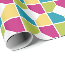 ZOMERKLEUREN | Mozaïek Tegeltje Effect | Geometris Cadeaupapier