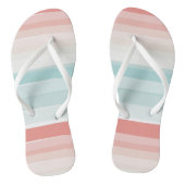 zomerkleuren retro teenslippers (Voetbed)