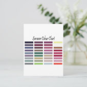 Zomerkleurenkaart Briefkaart (Staand voorkant)