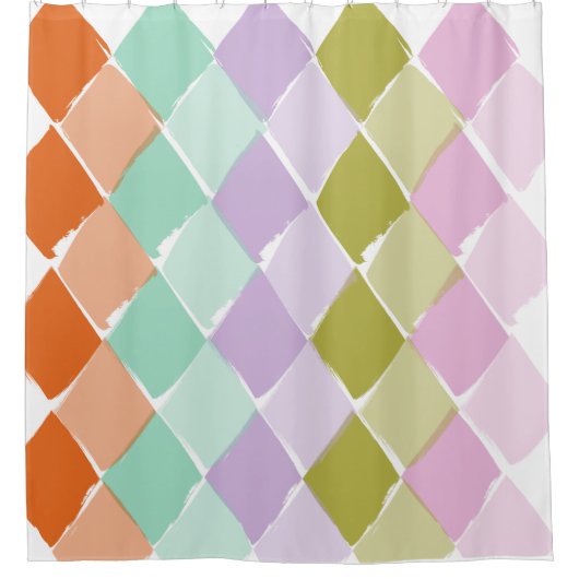 Zomerkleurenpatroon Douchegordijn (Voorkant)