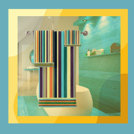 zomerkleurenstrips bad handdoek