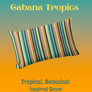 zomerkleurenstrips kussen