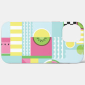 zomerkleurige mozaïek, watermeloenkiwi-vruchten t Case-Mate iPhone case (Achterkant (horizontaal))