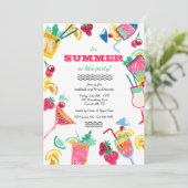 Zomerkoelers uitnodiging (Staand voorkant)