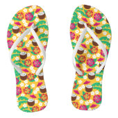 zomerkokosnoten teenslippers (Voetbed)