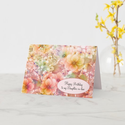 Zomerkosmos Kaart (Gele Bloem)