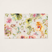 zomerkuis bloemen bruiloft bedankt kaartje (Achterkant)