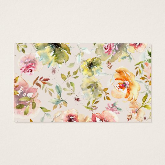 zomerkuis bloemen bruiloft bedankt kaartje (Achterkant)