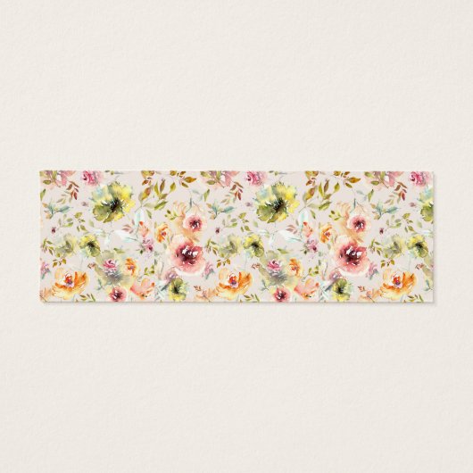 zomerkuis bloemen bruiloft Hartelijk dank Mini Visitekaartjes (Achterkant)