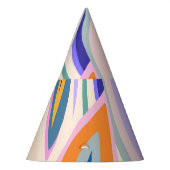 Zomerkunst: Creatief collage patroon Feesthoedjes (Links)