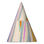 Zomerkunst: Creatief collage patroon Feesthoedjes (Rechts)