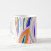 Zomerkunst: Creatief collage patroon Koffiemok (Voorkant links)