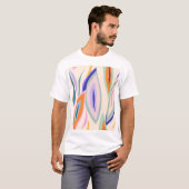 Zomerkunst: Creatief collage patroon T-shirt (Voorkant volledig)