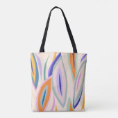 Zomerkunst: Creatief collage patroon Tote Bag (Achterkant)