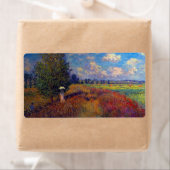 Zomerkunst impressionistische klaprozenvelden van etiket (Insitu)
