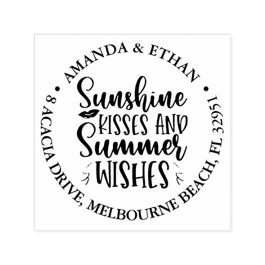 Zomerkussen Zelfinktende Stempel (Design)