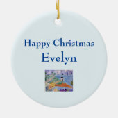 Zomerkust en ventilator keramisch ornament (Achterkant)