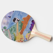 Zomerkust en ventilator tafeltennisbatje (Zijkant)