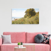 Zomerlandschap bij het Zee (door Ludvig Kabell) Canvas Afdruk (Insitu (Woonkamer))