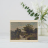 zomerlandschap briefkaart (Staand voorkant)