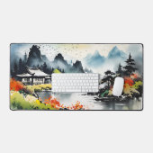 zomerlandschap bureaumat (Keyboard & Muis)