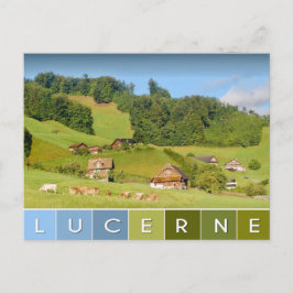zomerlandschap in Zwitserland Briefkaart