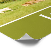 zomerlandschap in Zwitserland Poster (Hoek)