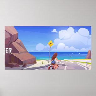 zomerlandschap poster