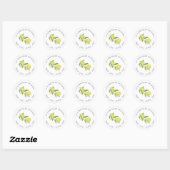 Zomerlemons Retouradres Ronde Sticker (Vel)