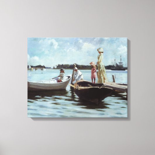 Zomerleven op de eilandjes (door Albert Edelfelt) Canvas Afdruk (Voorkant)
