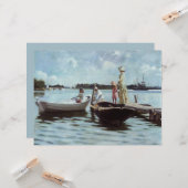 Zomerleven op de eilandjes (door Albert Edelfelt) Kaart (Voorkant / Achterkant in situ)