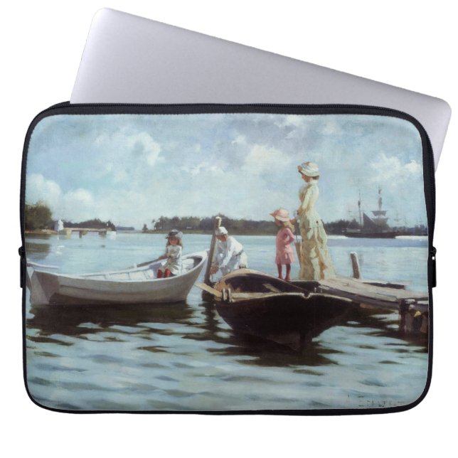 Zomerleven op de eilandjes (door Albert Edelfelt) Laptop Sleeve (Voorkant)