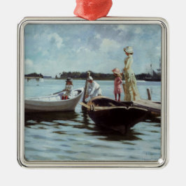 Zomerleven op de eilandjes (door Albert Edelfelt) Metalen Ornament