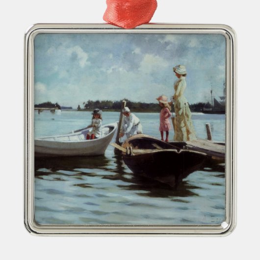 Zomerleven op de eilandjes (door Albert Edelfelt) Metalen Ornament (Voorkant)