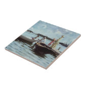 Zomerleven op de eilandjes (door Albert Edelfelt) Tegeltje (Zijkant)