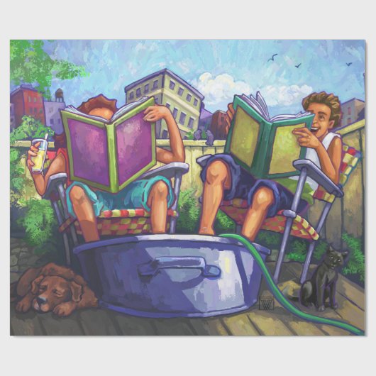 Zomerlezen Cadeaupapier (Vlak)