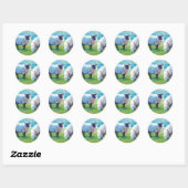 Zomerlicht Ronde Sticker (Vel)