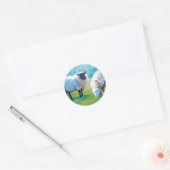 Zomerlicht Ronde Sticker (Envelop)
