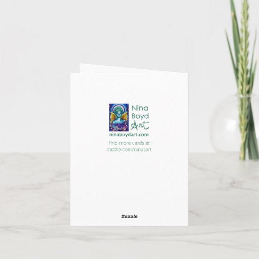 Zomerlicht wenskaart bedankkaart (Achterkant)