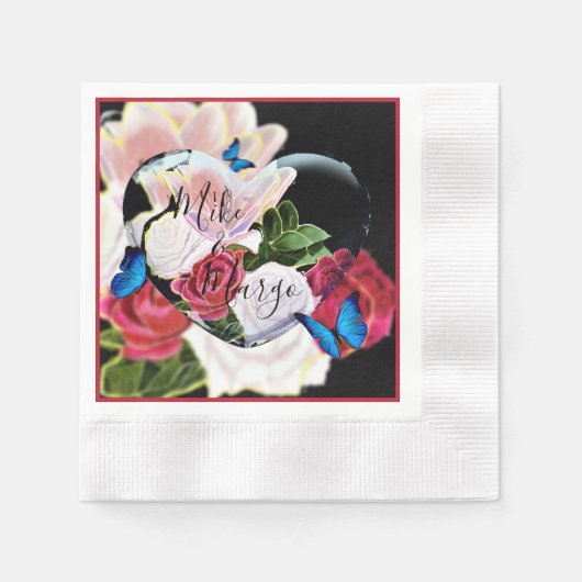 Zomerliefde hangt in de lucht servet (Voorkant)