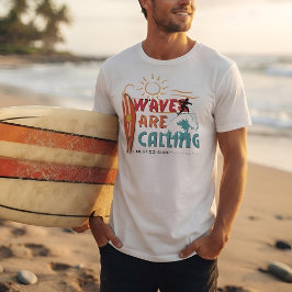 Zomerlijke Oceaansurf Tropisch T-shirt