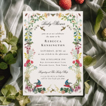 Zomerlijke Vintage Tuin Bloemenkindercadeaufeestje