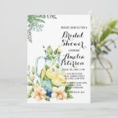 Zomerlimonade groen blad Vrijgezellenfeest Kaart (Staand voorkant)